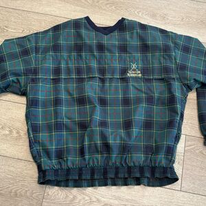 Sunderland Of Scotland St Andrews Links Tartan Green Waterproof Rainwear Mens XL